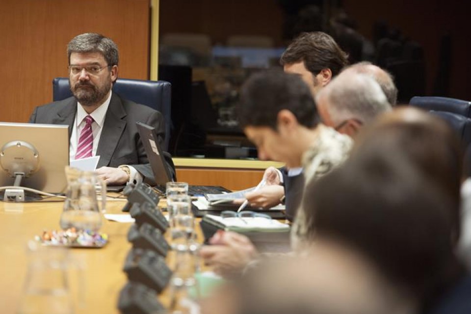 Juan María Aburto, en comisión parlamentaria. Foto: EFE