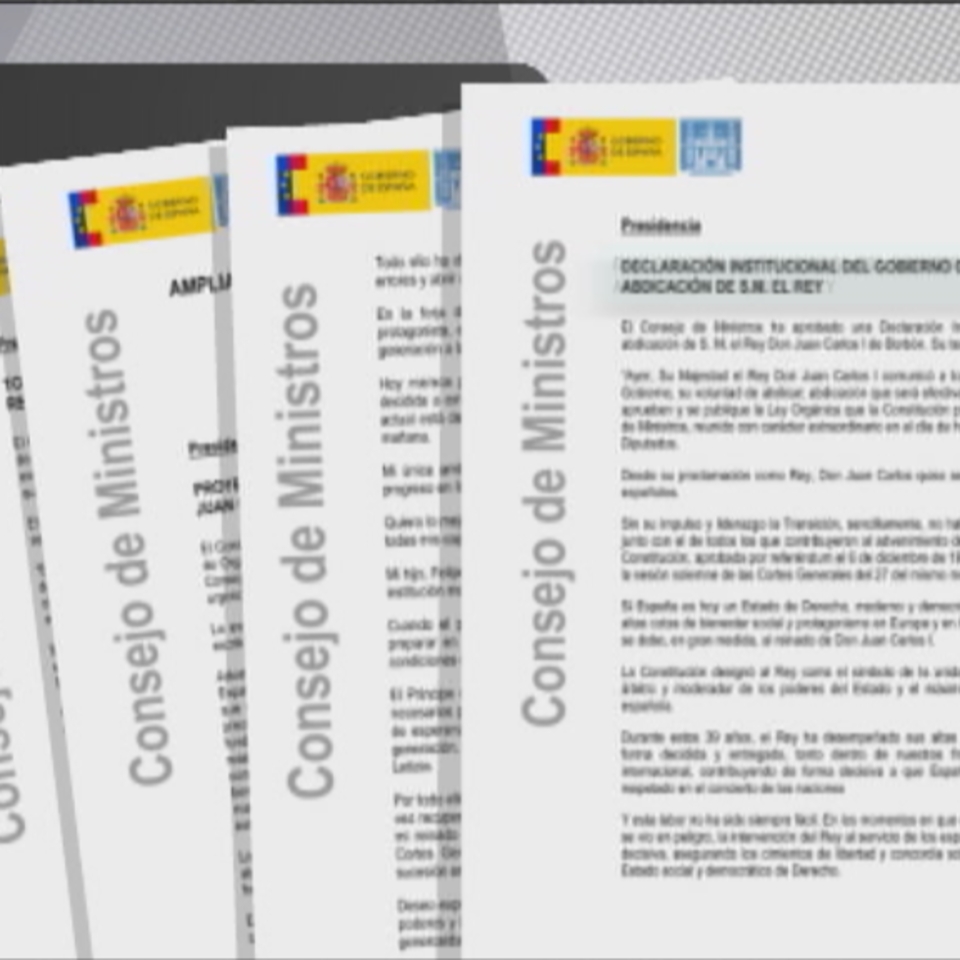 El Gobierno de Rajoy aprueba la ley de abdicación