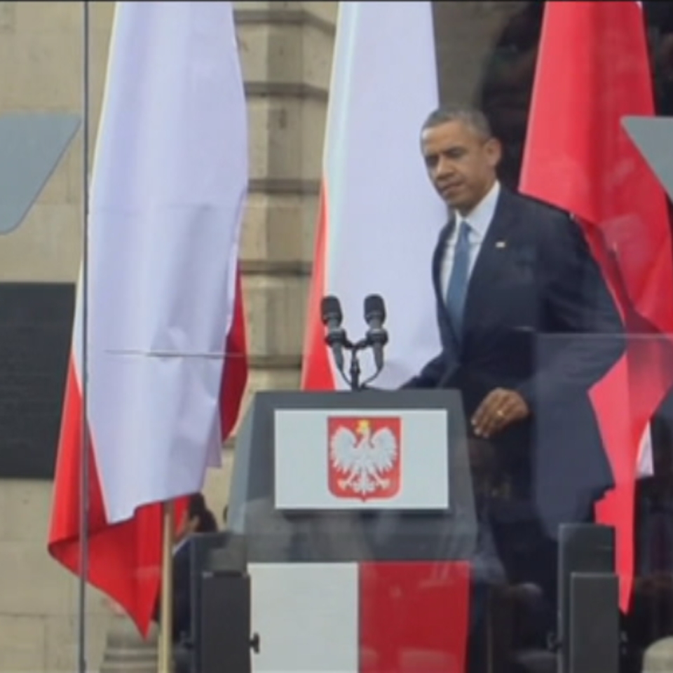Petro Poroxenko Ukrainako presidente hautatua eta Barack Obama AEBko presidentea. Argazkia: EFE