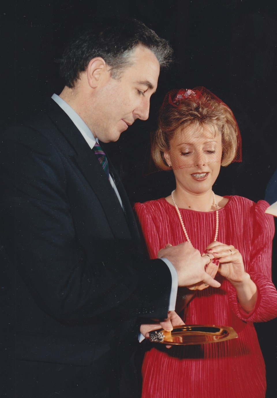 Boda de Joseba Arregi y Amaia Anasagasti. Arantzazu en julio de 1988 