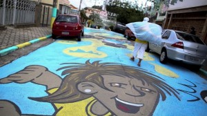 Errepideak, margoztuta