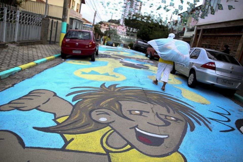 Errepideak, margoztuta