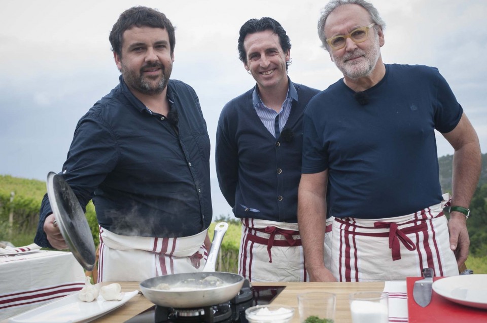 Unai Emery, Ramon Roteta eta Ander Gonzalez 