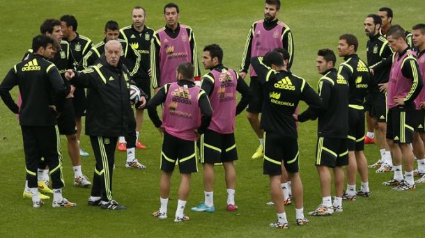 Entrenamiento de la selección española / EFE.