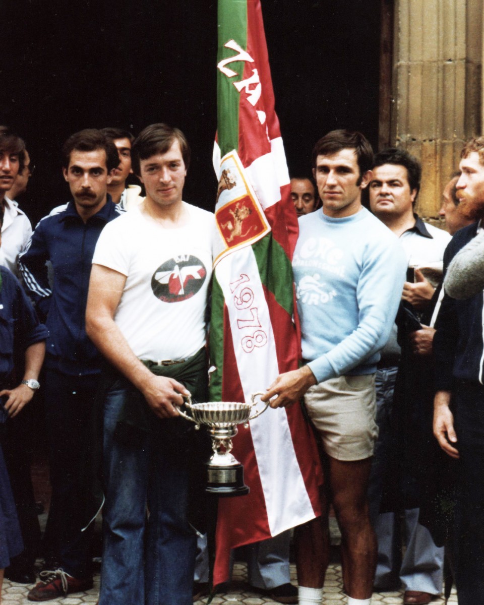 Zarauzko bandera irabazi ondorez. 1978