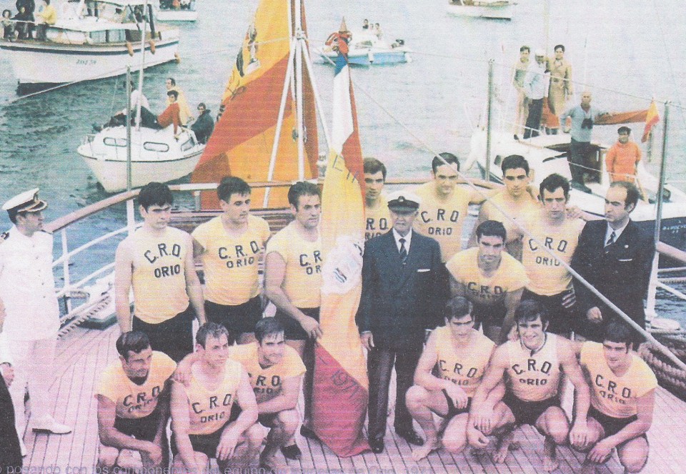 Jose Luis Korta ea Orioko arraunlariak, Francisko Francorekin 1972an