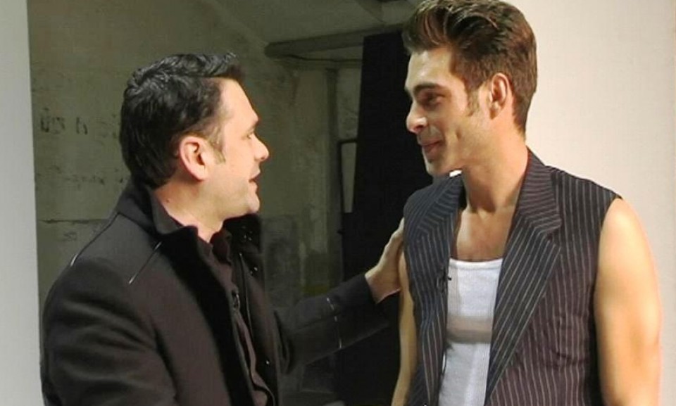 Jon Kortajarena y Iñaki Lopez en el estudio