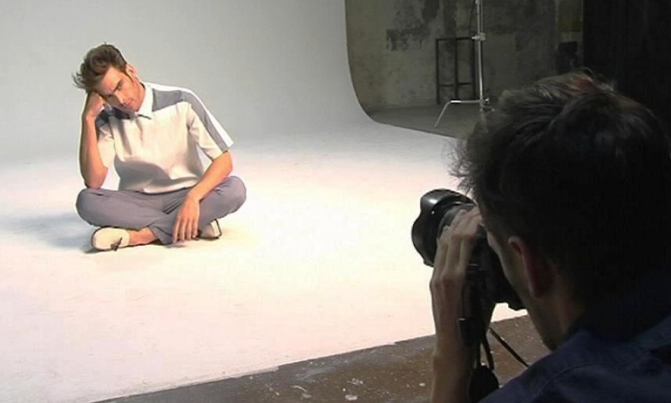 Jon Kortajarena  en el estudio