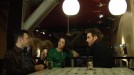 Jon Kortajarena y Iñaki Lopez comiendo