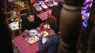 Jon Kortajarena y Iñaki Lopez comiendo