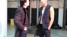 Jon Kortajarena y Iñaki Lopez en el estudio