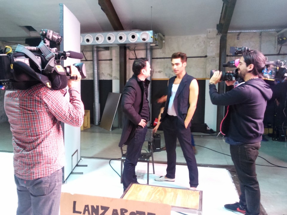 Jon Kortajarena y Iñaki Lopez en el estudio