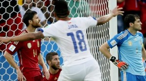 Espainia 0 - Txile 2 / EFE.