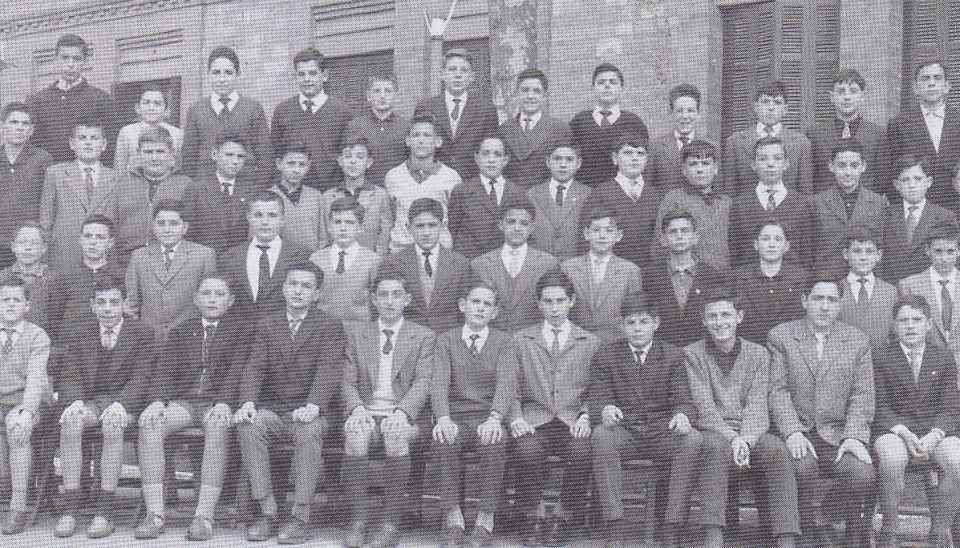 Corazonistaseko klasekideak. Gasteiz, 1964