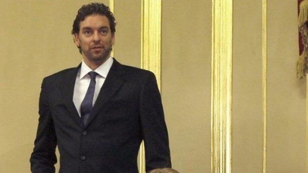 Pau Gasol en el acto de proclamación de Felipe VI.