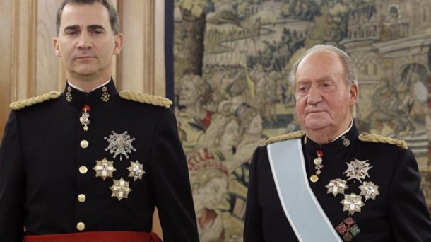 Felipe VI y Juan Carlos I. FOto: Efe