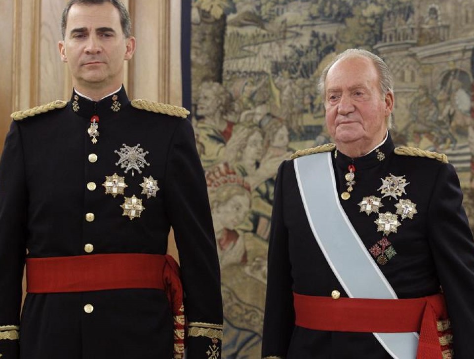 Felipe VI y Juan Carlos I. FOto: Efe