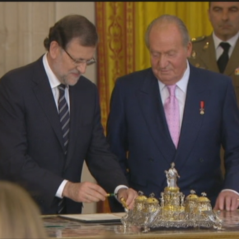 Juan Carlos I.a eta Felipe VI.a. EiTB