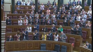 El Congreso despide a Rubalcaba entre aplausos