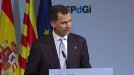 Primera visita de Felipe VI a Catalunya tras la proclamación