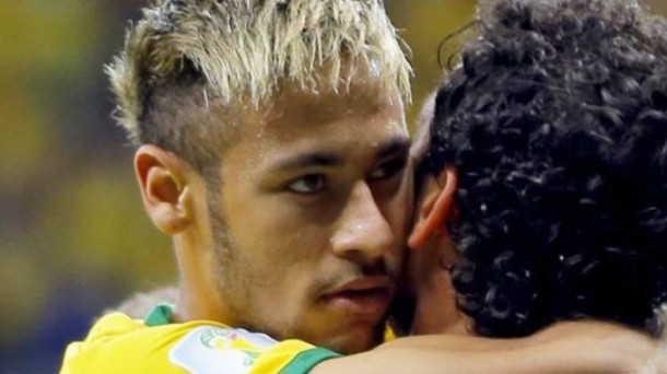 Neymar eta Fred brasildarrak. Argazkia: EFE