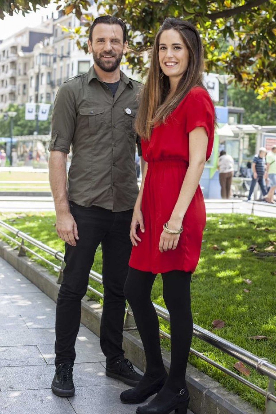 Haritz Lete eta Maria Amolategi, ETB1eko talent show berriaren aurkezleak.