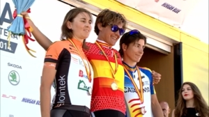Leire Olaberria se lleva el oro en la contrarreloj; Valverde, campeón