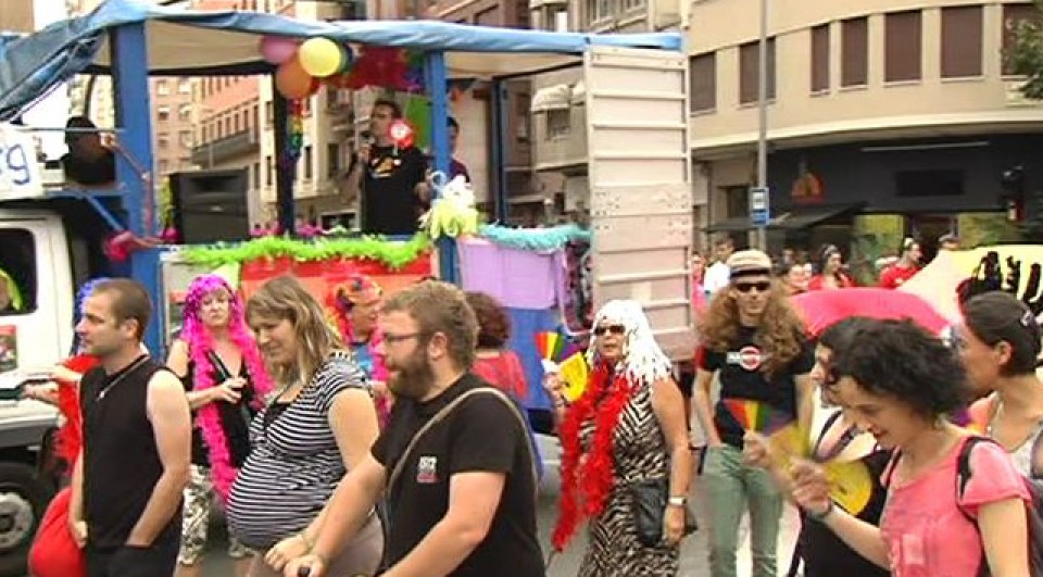 LGBTI kolektiboaren manifestazioa, Bilbon. Irudia: EFE