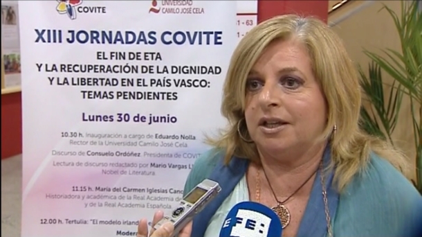 Consuelo Ordoñez Coviteko presidentea. Artxiboko irudia: EiTB