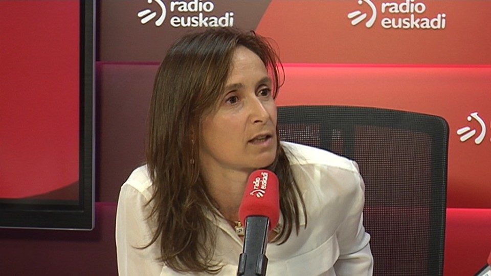 Nuria Lopez de Gereñu, Confebasken idazkari nagusia. Irudia: EiTB