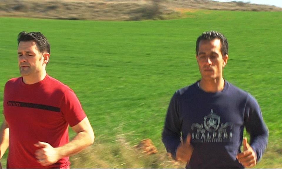 Iñaki Lopez y Ivan Fandiño corriendo