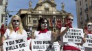 Concentración contra las corridas de toros. Foto: EFE