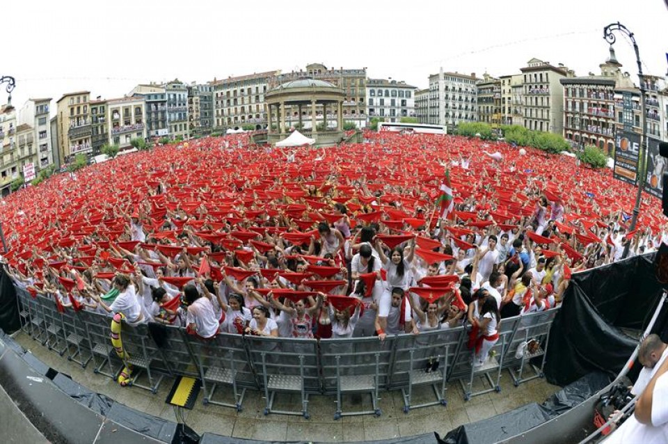 Plaza del Ayuntamiento de Pamplona. Foto: EFE