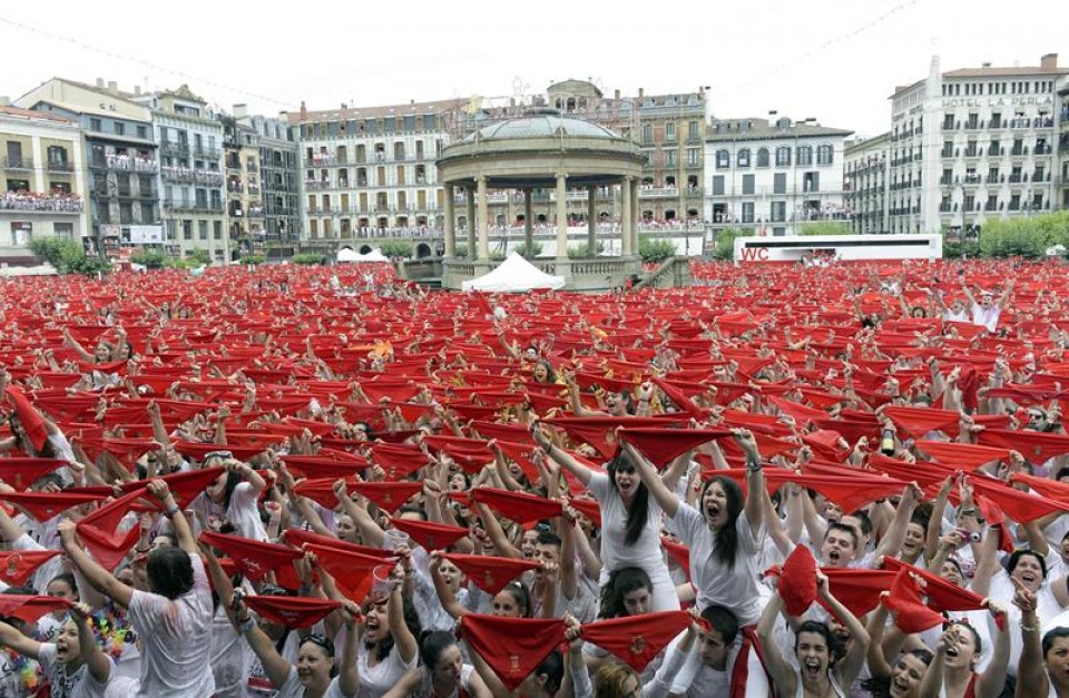 Plaza del Ayuntamiento de Pamplona. Foto: EFE