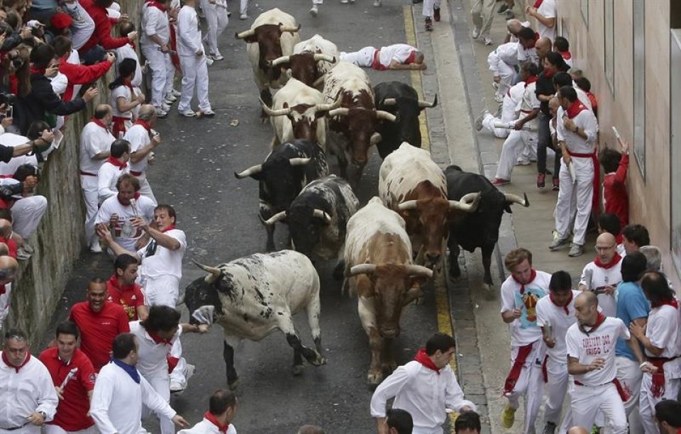 Encierro del 7 julio. Foto: EFE