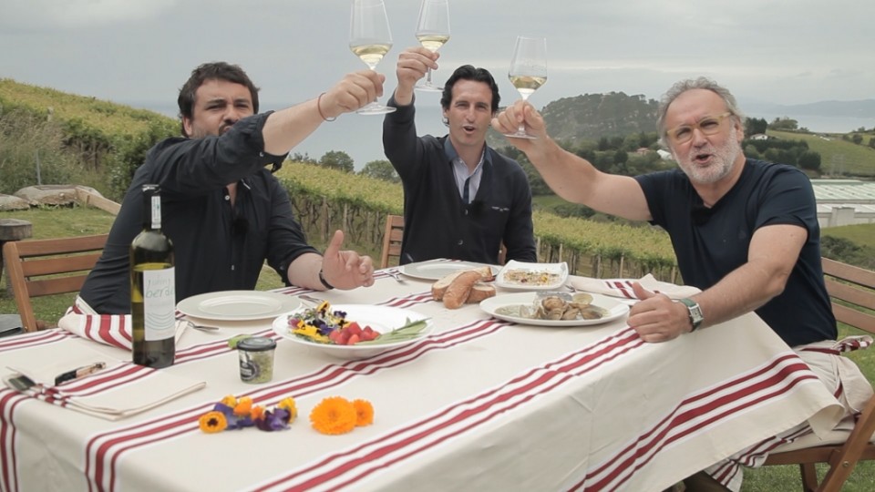 Ander González con un pulpo