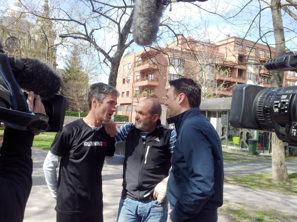 Martin Fiz, Juanito Oiarzabal y Iñaki Lopez