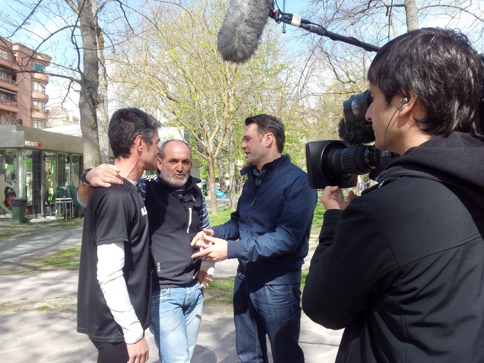 Martin Fiz, Juanito Oiarzabal y Iñaki Lopez