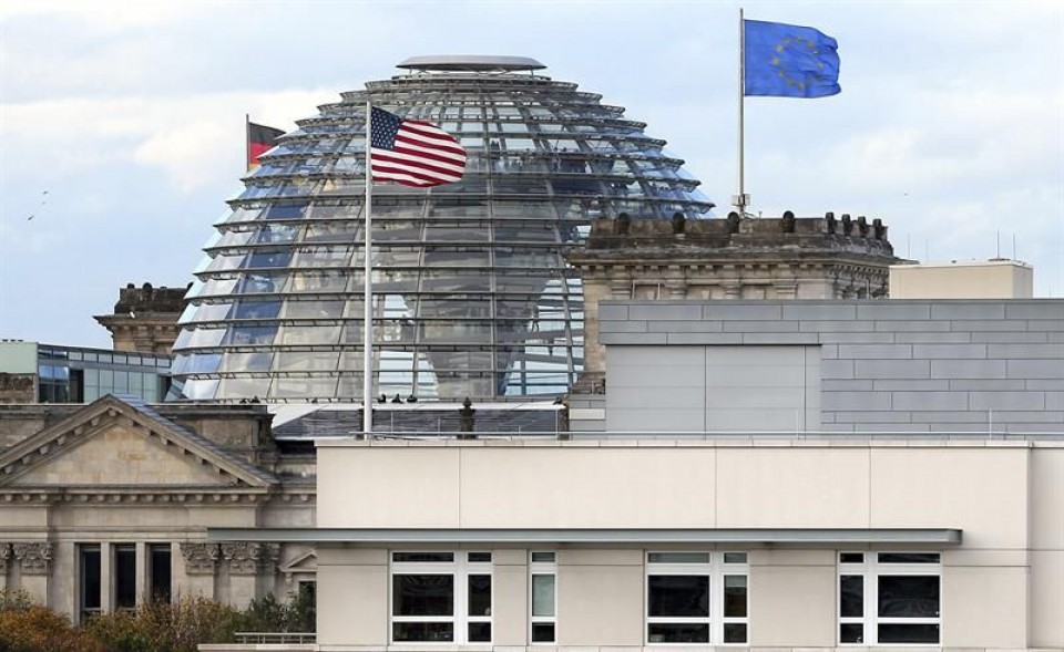 La embajada de EE. UU. en Berlín (Alemania). Foto: EFE