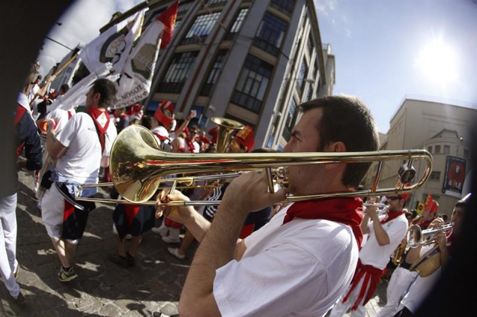 La música, siempre presente en las fiestas de San Fermín