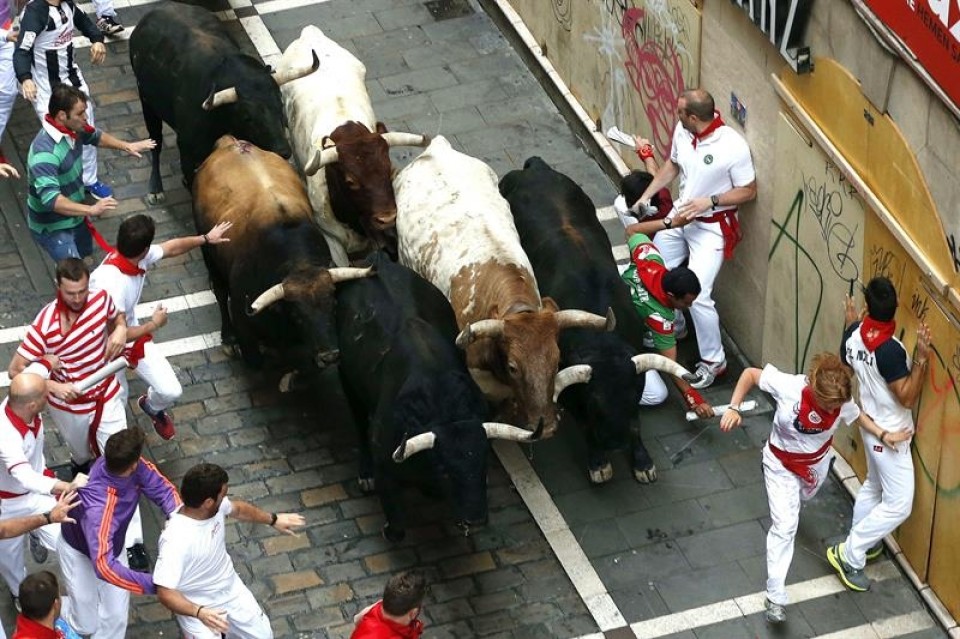 Encierro del 10 de julio. Foto: EFE