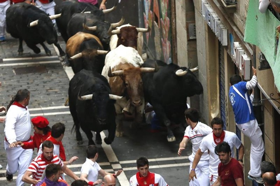 Encierro del 10 de julio. Foto: EFE
