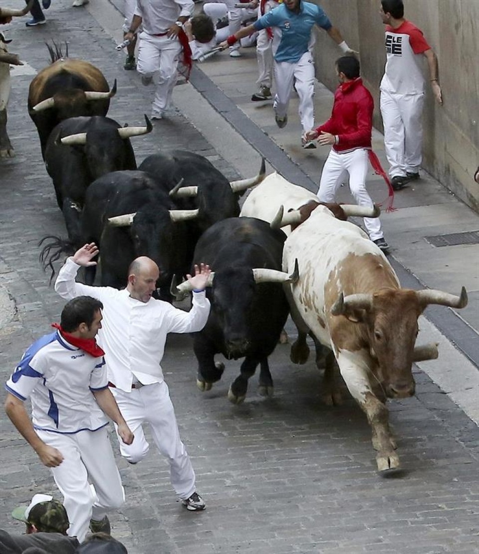 Encierro del 10 de julio. Foto: EFE