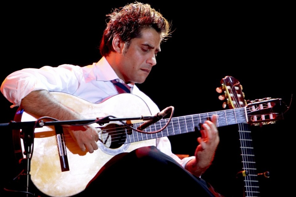 Niño Josele, en el Polideportivo de Mendizorrotza (con Chano Domínguez,), el 15 de julio