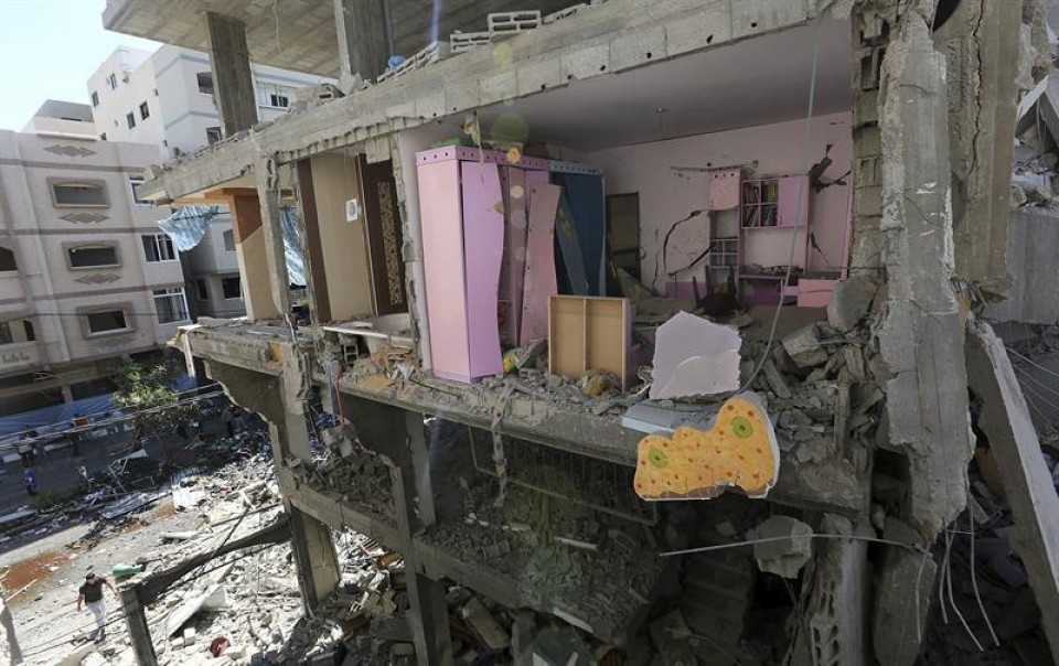 Israel ha destruido más de 300 viviendas de civiles en Gaza. Efe.