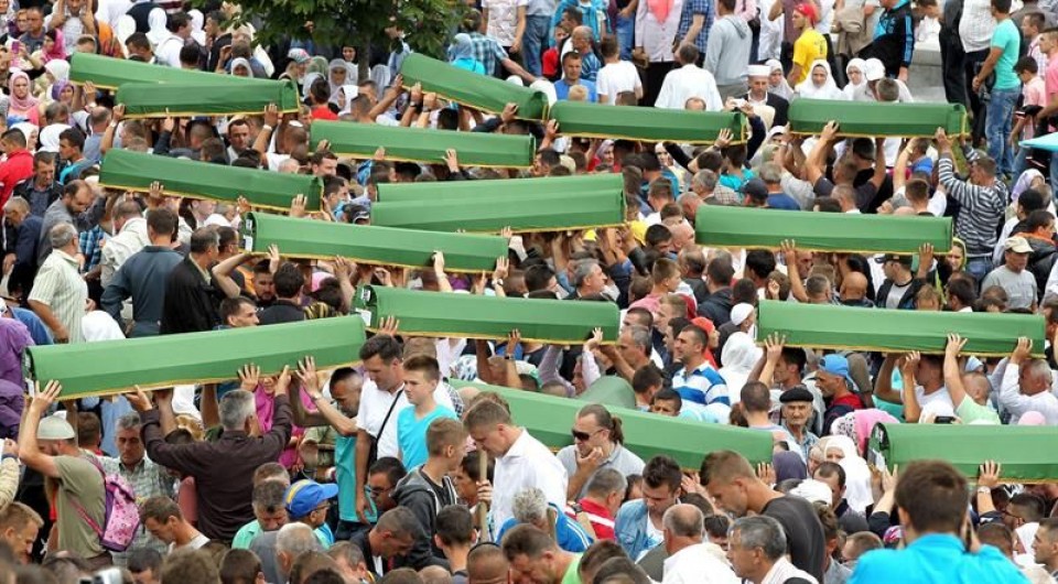 Srebrenicako sarraskiaren 19. urteurrena. Argazkia: EFE