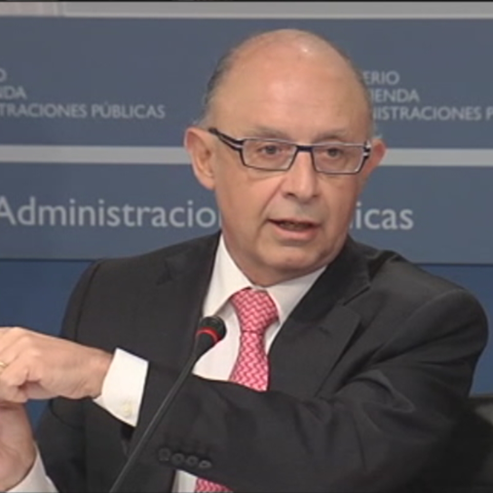 Cristobal Montoro Ogasun ministroa. EFE