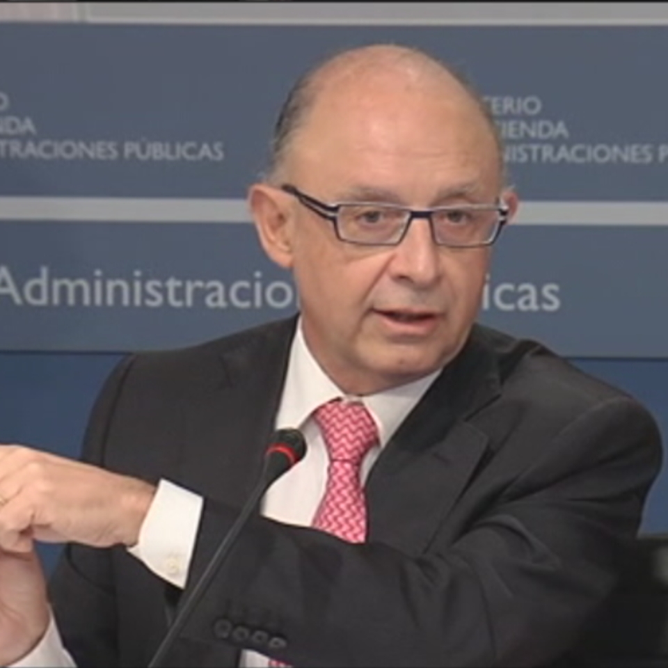 Cristobal Montoro, ministro de Hacienda español