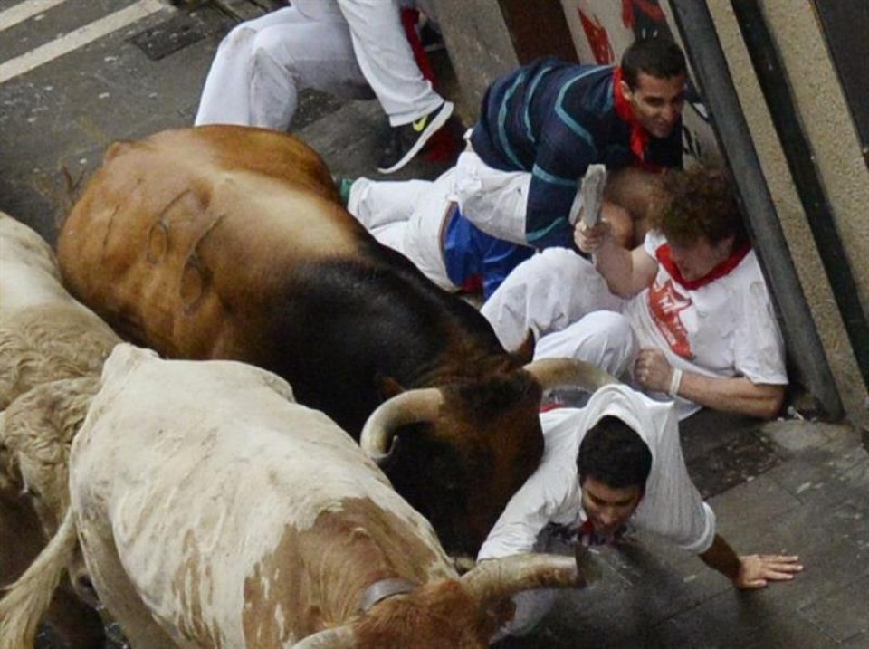 Encierro del 12 de julio. EFE
