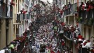 Encierro del 12 de julio. EFE